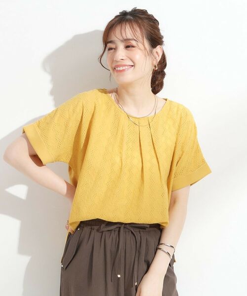 SHOO・LA・RUE / シューラルー カットソー | 【S-LL】大人の上品な甘さ 刺繍レース切り替えトップス | 詳細13