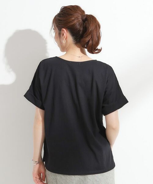 SHOO・LA・RUE / シューラルー カットソー | 【S-LL】大人の上品な甘さ 刺繍レース切り替えトップス | 詳細2