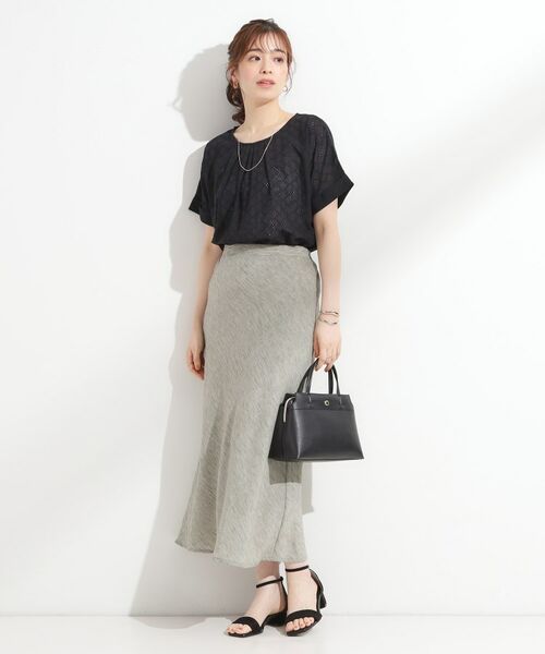 SHOO・LA・RUE / シューラルー カットソー | 【S-LL】大人の上品な甘さ 刺繍レース切り替えトップス | 詳細3