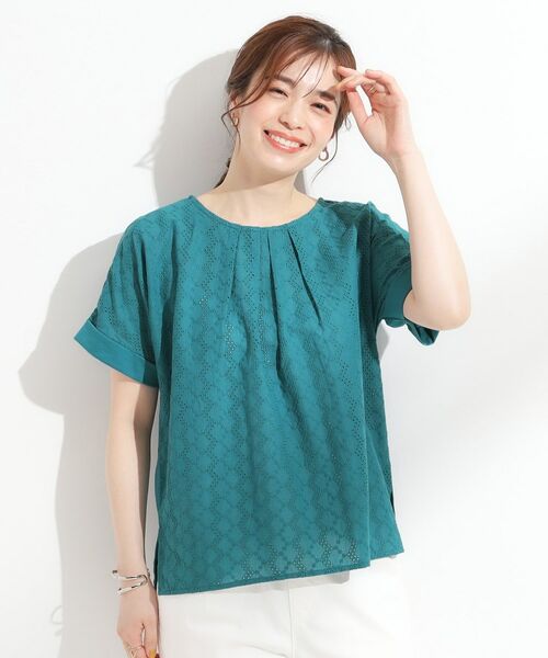 SHOO・LA・RUE / シューラルー カットソー | 【S-LL】大人の上品な甘さ 刺繍レース切り替えトップス | 詳細5