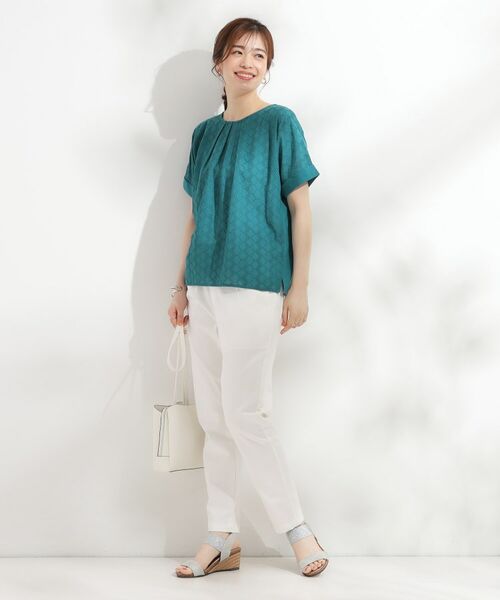 SHOO・LA・RUE / シューラルー カットソー | 【S-LL】大人の上品な甘さ 刺繍レース切り替えトップス | 詳細7