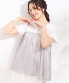 SHOO・LA・RUE / シューラルー カットソー | 【S-LL/ひんやり】インせず決まる ビスチェ風ドッキングトップス