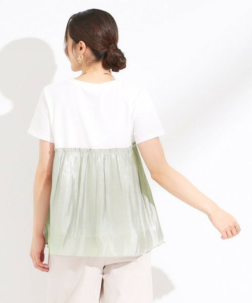 SHOO・LA・RUE / シューラルー カットソー | 【S-LL/ひんやり】インせず決まる ビスチェ風ドッキングトップス | 詳細10