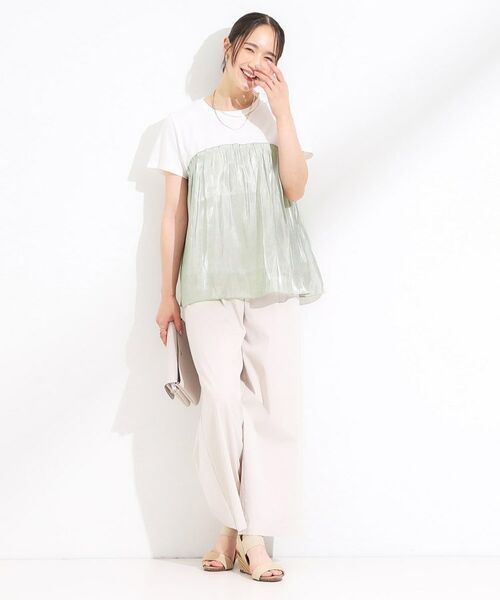 SHOO・LA・RUE / シューラルー カットソー | 【S-LL/ひんやり】インせず決まる ビスチェ風ドッキングトップス | 詳細11