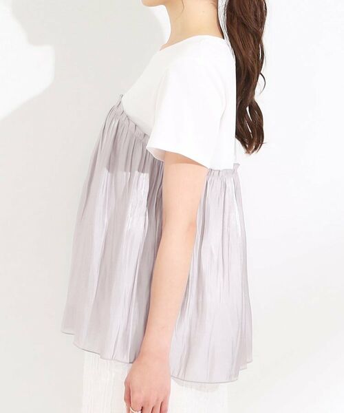 SHOO・LA・RUE / シューラルー カットソー | 【S-LL/ひんやり】インせず決まる ビスチェ風ドッキングトップス | 詳細18