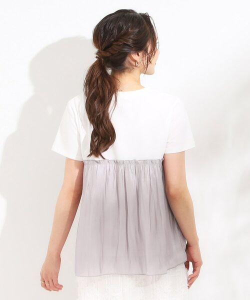 SHOO・LA・RUE / シューラルー カットソー | 【S-LL/ひんやり】インせず決まる ビスチェ風ドッキングトップス | 詳細2