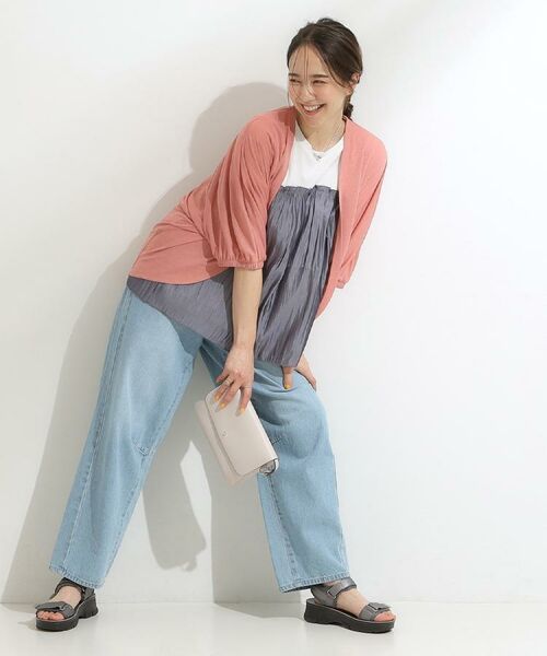 SHOO・LA・RUE / シューラルー カットソー | 【S-LL/ひんやり】インせず決まる ビスチェ風ドッキングトップス | 詳細23