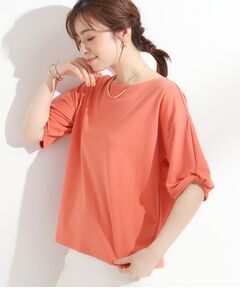 SHOO・LA・RUE / シューラルー カットソー | 【ひんやり/洗える/S-LL】袖ねじりシルケットトップス