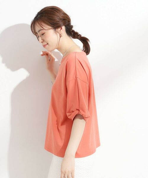 SHOO・LA・RUE / シューラルー カットソー | 【ひんやり/洗える/S-LL】袖ねじりシルケットトップス | 詳細10