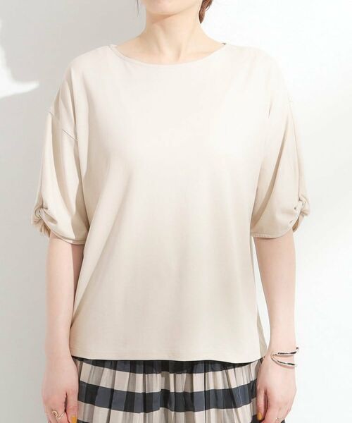 SHOO・LA・RUE / シューラルー カットソー | 【ひんやり/洗える/S-LL】袖ねじりシルケットトップス | 詳細17