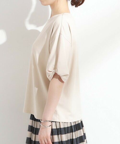 SHOO・LA・RUE / シューラルー カットソー | 【ひんやり/洗える/S-LL】袖ねじりシルケットトップス | 詳細18