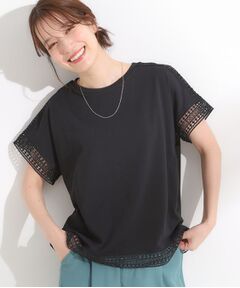 SHOO・LA・RUE / シューラルー カットソー | 【S-LL/ひんやり】インせず決まる 楽してきれいなレース付きトップス