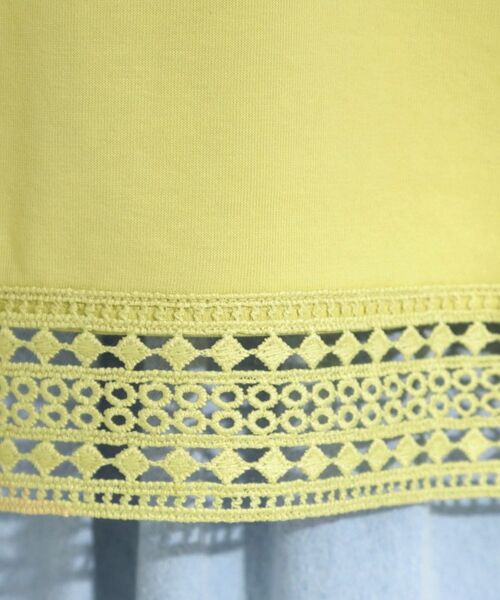 SHOO・LA・RUE / シューラルー カットソー | 【S-LL/ひんやり】インせず決まる 楽してきれいなレース付きトップス | 詳細12