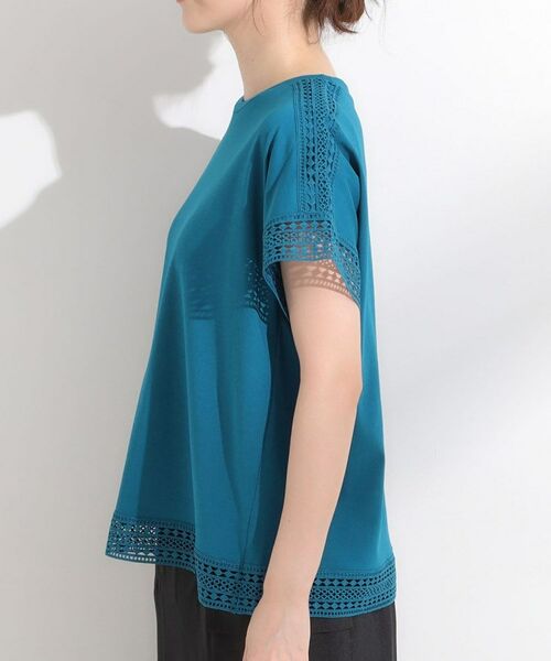 SHOO・LA・RUE / シューラルー カットソー | 【S-LL/ひんやり】インせず決まる 楽してきれいなレース付きトップス | 詳細18