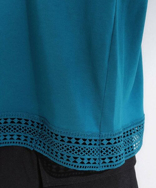 SHOO・LA・RUE / シューラルー カットソー | 【S-LL/ひんやり】インせず決まる 楽してきれいなレース付きトップス | 詳細23