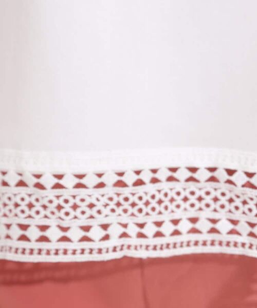 SHOO・LA・RUE / シューラルー カットソー | 【S-LL/ひんやり】インせず決まる 楽してきれいなレース付きトップス | 詳細4