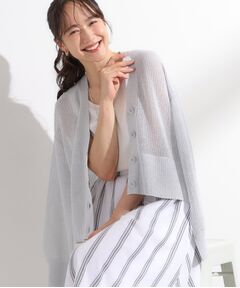 SHOO・LA・RUE / シューラルー カーディガン・ボレロ | キラッと光るラメとスパンコールが印象的 メッシュカーディガン