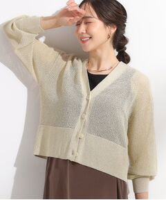 SHOO・LA・RUE / シューラルー カーディガン・ボレロ | キラッと光るラメとスパンコールが印象的 メッシュカーディガン