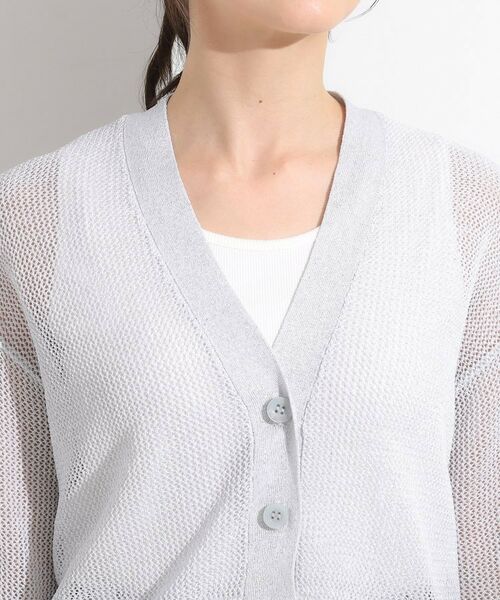 SHOO・LA・RUE / シューラルー カーディガン・ボレロ | キラッと光るラメとスパンコールが印象的 メッシュカーディガン | 詳細20