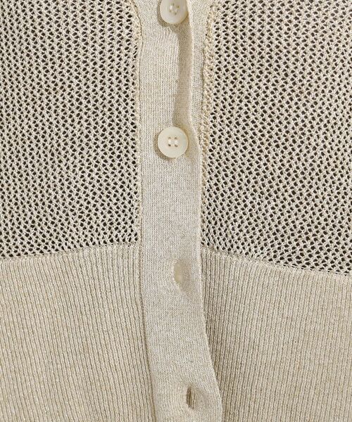 SHOO・LA・RUE / シューラルー カーディガン・ボレロ | キラッと光るラメとスパンコールが印象的 メッシュカーディガン | 詳細8