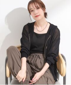 SHOO・LA・RUE / シューラルー カーディガン・ボレロ | 冷房対策にも 上品なシアー感のニットパーカ