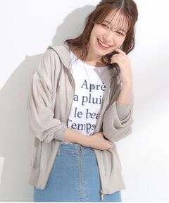 SHOO・LA・RUE / シューラルー カーディガン・ボレロ | 冷房対策にも 上品なシアー感のニットパーカ