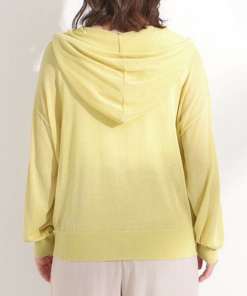 SHOO・LA・RUE / シューラルー カーディガン・ボレロ | 冷房対策にも 上品なシアー感のニットパーカ | 詳細15