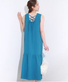 SHOO・LA・RUE / シューラルー ロング・マキシ丈ワンピース | 【S-LL】後ろ姿も抜かりなく 1枚でサマ見え ティアードワンピース