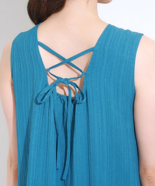 SHOO・LA・RUE / シューラルー ロング・マキシ丈ワンピース | 【S-LL】後ろ姿も抜かりなく 1枚でサマ見え ティアードワンピース | 詳細17