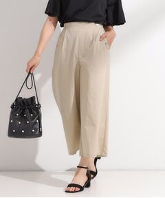 SHOO・LA・RUE / シューラルー ショート・ハーフ・半端丈パンツ | 【S-LL/ひんやり/UV】すっきり見えマリン風 ガウチョパンツ