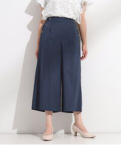 SHOO・LA・RUE / シューラルー ショート・ハーフ・半端丈パンツ | 【S-LL/ひんやり/UV】すっきり見えマリン風 ガウチョパンツ