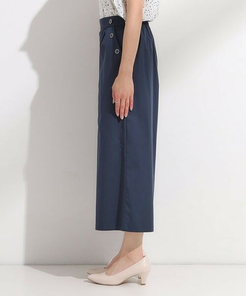 SHOO・LA・RUE / シューラルー ショート・ハーフ・半端丈パンツ | 【S-LL/ひんやり/UV】すっきり見えマリン風 ガウチョパンツ | 詳細14