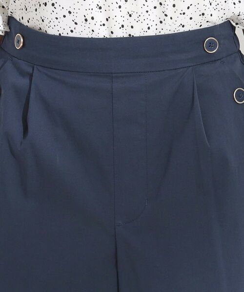 SHOO・LA・RUE / シューラルー ショート・ハーフ・半端丈パンツ | 【S-LL/ひんやり/UV】すっきり見えマリン風 ガウチョパンツ | 詳細16