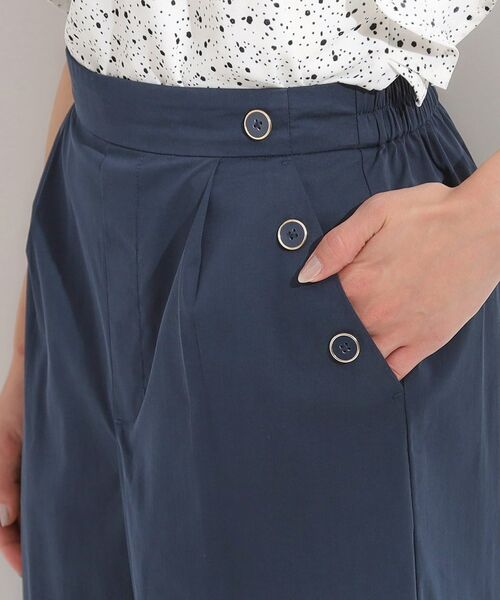 SHOO・LA・RUE / シューラルー ショート・ハーフ・半端丈パンツ | 【S-LL/ひんやり/UV】すっきり見えマリン風 ガウチョパンツ | 詳細18