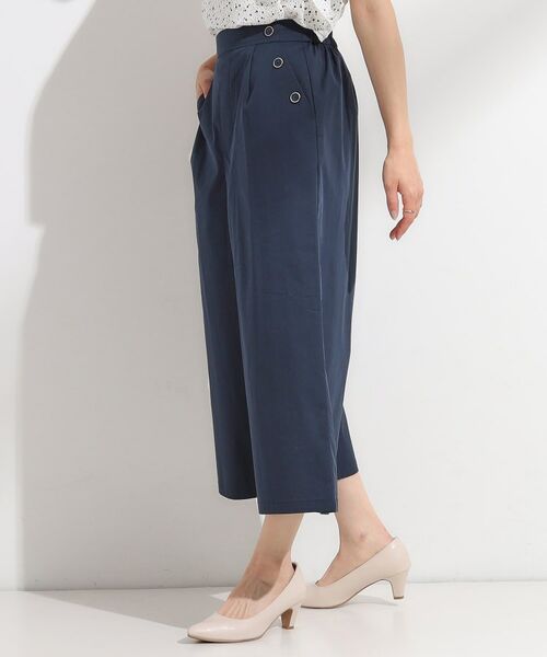 SHOO・LA・RUE / シューラルー ショート・ハーフ・半端丈パンツ | 【S-LL/ひんやり/UV】すっきり見えマリン風 ガウチョパンツ | 詳細2