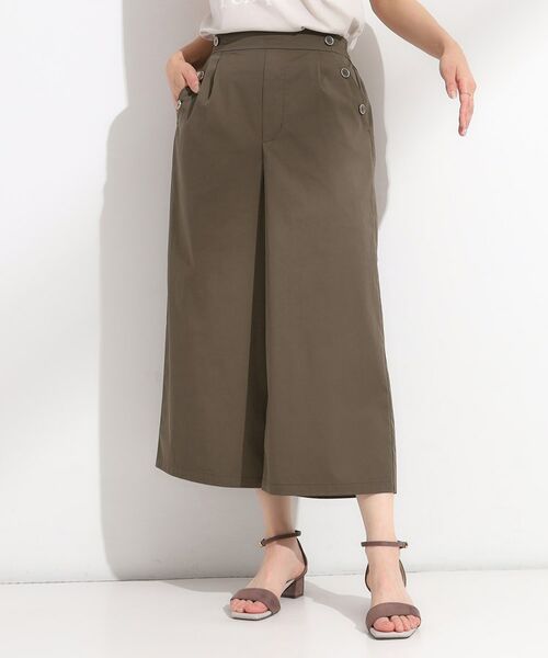 SHOO・LA・RUE / シューラルー ショート・ハーフ・半端丈パンツ | 【S-LL/ひんやり/UV】すっきり見えマリン風 ガウチョパンツ | 詳細5