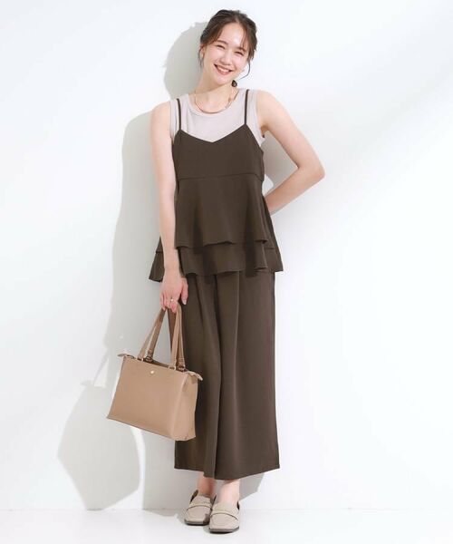 SHOO・LA・RUE / シューラルー ショート・ハーフ・半端丈パンツ | 【S-LL/セットアップ可/ひんやり】下半身カバーにも タックスカーチョ | 詳細10