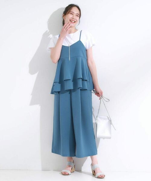 SHOO・LA・RUE / シューラルー ショート・ハーフ・半端丈パンツ | 【S-LL/セットアップ可/ひんやり】下半身カバーにも タックスカーチョ | 詳細15