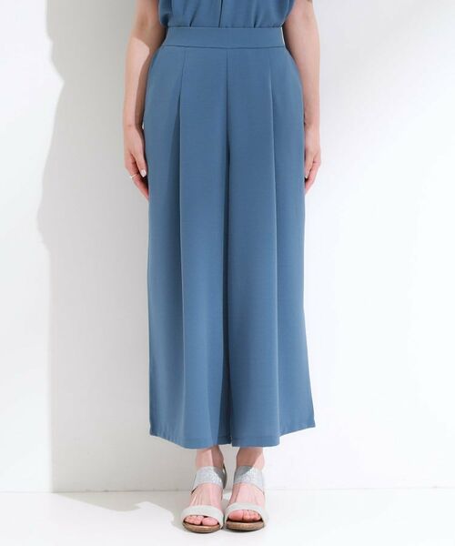 SHOO・LA・RUE / シューラルー ショート・ハーフ・半端丈パンツ | 【S-LL/セットアップ可/ひんやり】下半身カバーにも タックスカーチョ | 詳細17