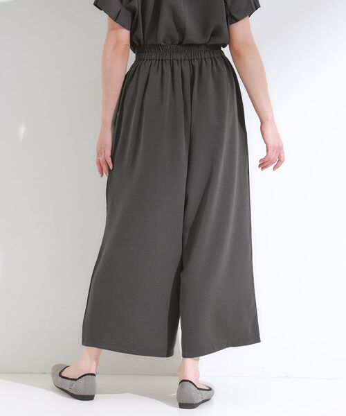 SHOO・LA・RUE / シューラルー ショート・ハーフ・半端丈パンツ | 【S-LL/セットアップ可/ひんやり】下半身カバーにも タックスカーチョ | 詳細2