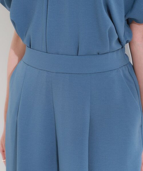 SHOO・LA・RUE / シューラルー ショート・ハーフ・半端丈パンツ | 【S-LL/セットアップ可/ひんやり】下半身カバーにも タックスカーチョ | 詳細20