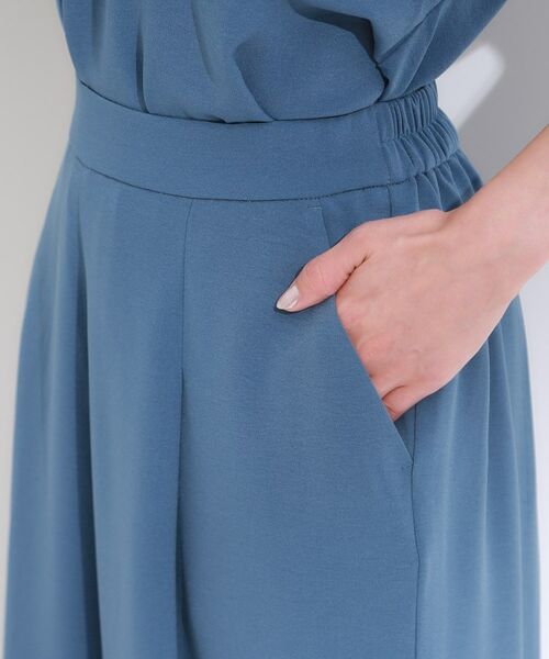 SHOO・LA・RUE / シューラルー ショート・ハーフ・半端丈パンツ | 【S-LL/セットアップ可/ひんやり】下半身カバーにも タックスカーチョ | 詳細22