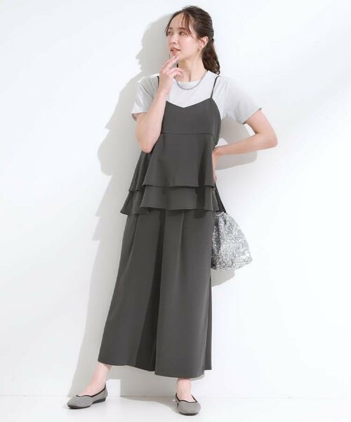 SHOO・LA・RUE / シューラルー ショート・ハーフ・半端丈パンツ | 【S-LL/セットアップ可/ひんやり】下半身カバーにも タックスカーチョ | 詳細4