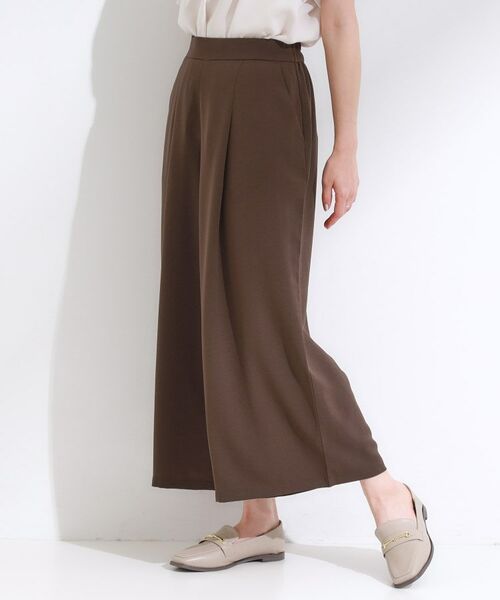 SHOO・LA・RUE / シューラルー ショート・ハーフ・半端丈パンツ | 【S-LL/セットアップ可/ひんやり】下半身カバーにも タックスカーチョ | 詳細7