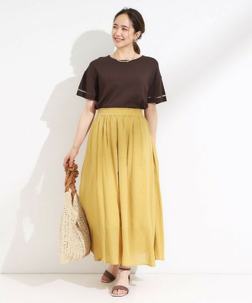 SHOO・LA・RUE / シューラルー ショート・ハーフ・半端丈パンツ | 【S-LL/裏地ひんやり】エアリーで涼やか 大人のシアースカーチョ | 詳細11