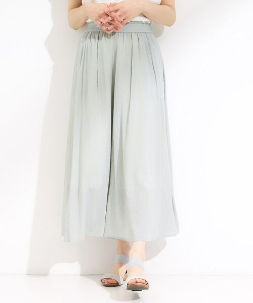 SHOO・LA・RUE / シューラルー ショート・ハーフ・半端丈パンツ | 【S-LL/裏地ひんやり】エアリーで涼やか 大人のシアースカーチョ | 詳細13