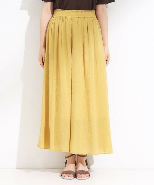 SHOO・LA・RUE / シューラルー ショート・ハーフ・半端丈パンツ | 【S-LL/裏地ひんやり】エアリーで涼やか 大人のシアースカーチョ | 詳細17