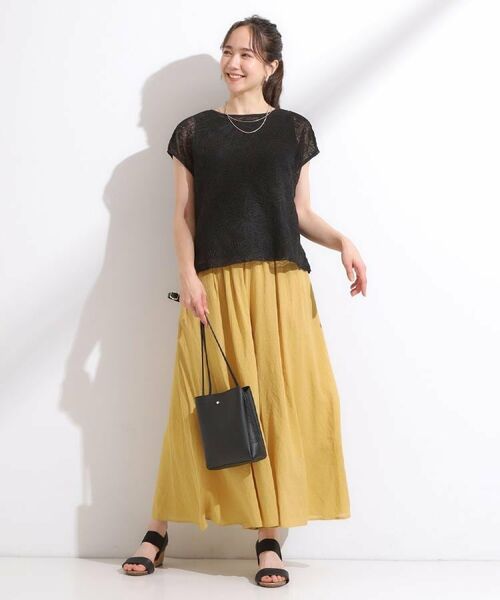 SHOO・LA・RUE / シューラルー ショート・ハーフ・半端丈パンツ | 【S-LL/裏地ひんやり】エアリーで涼やか 大人のシアースカーチョ | 詳細24