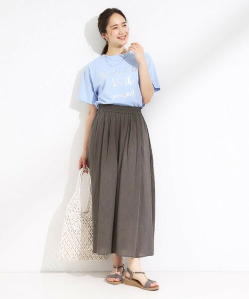 SHOO・LA・RUE / シューラルー ショート・ハーフ・半端丈パンツ | 【S-LL/裏地ひんやり】エアリーで涼やか 大人のシアースカーチョ | 詳細3