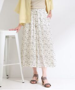 SHOO・LA・RUE / シューラルー ショート・ハーフ・半端丈パンツ | 【S-LL/裏地ひんやり】スカート見えで上品に マットサテンスカーチョ